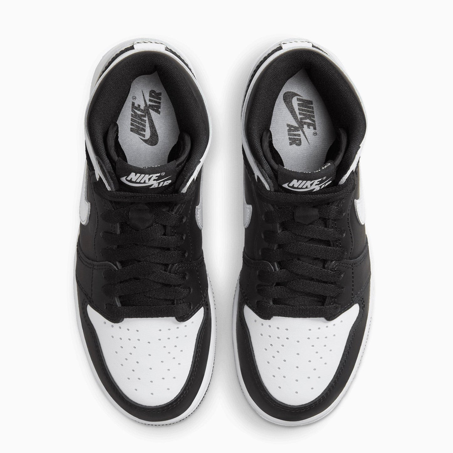 Kid's Air Jordan 1 Retro High OG "Black White" Grade School