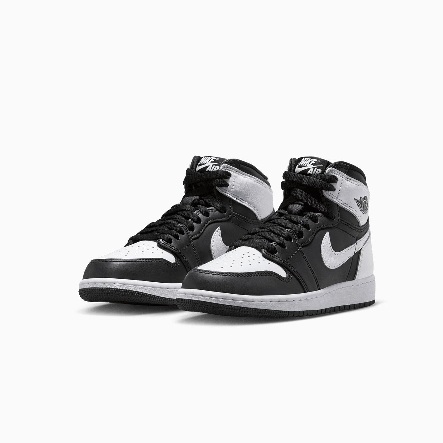 Kid's Air Jordan 1 Retro High OG "Black White" Grade School