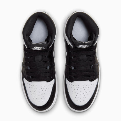 Kid's Air Jordan 1 Retro High OG "Black White" Pre School
