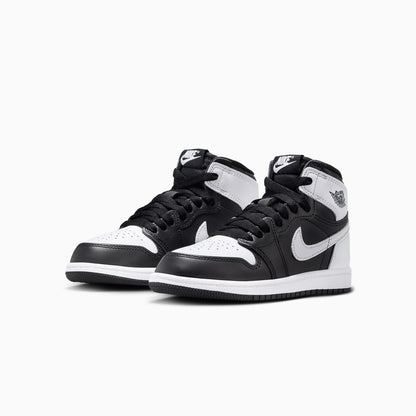 Kid's Air Jordan 1 Retro High OG "Black White" Pre School