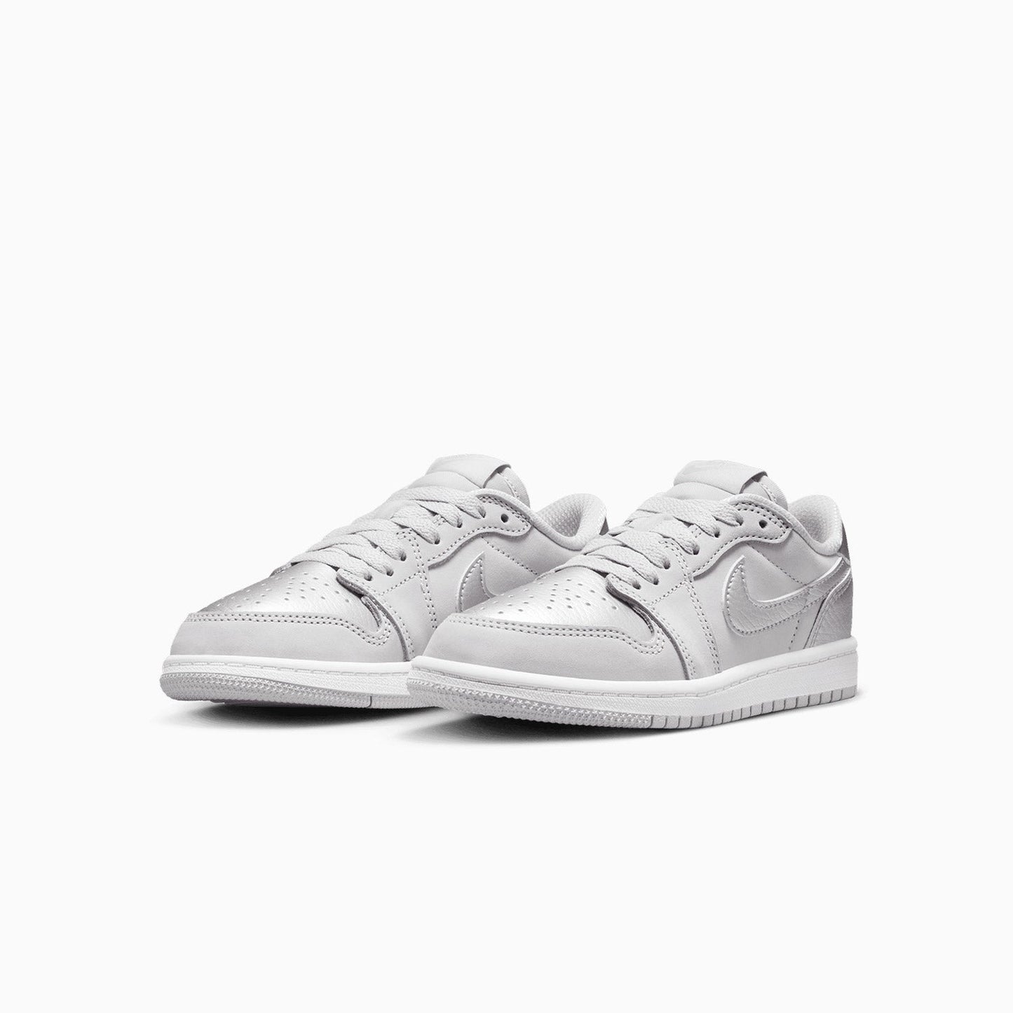 Kid's Air Jordan 1 Retro OG "Metallic Silver" Pre School