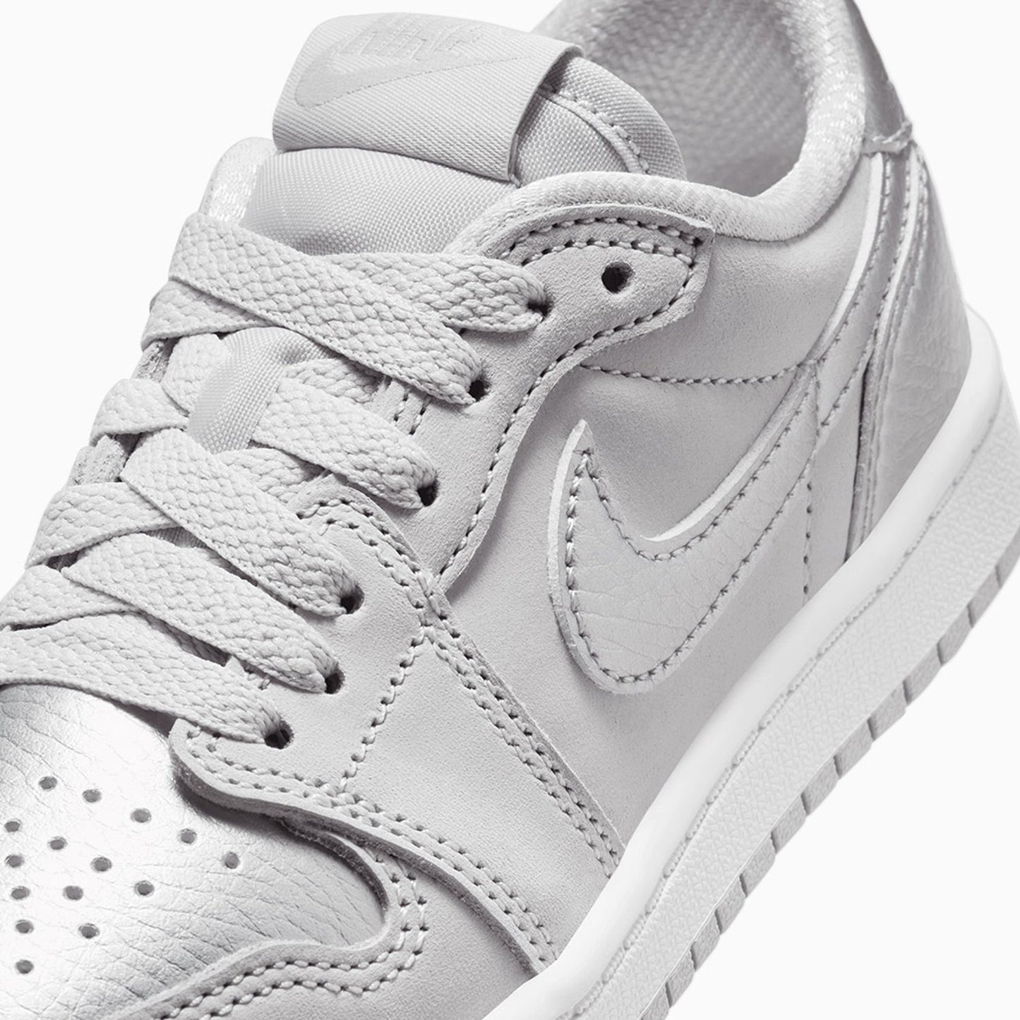 Kid's Air Jordan 1 Retro OG "Metallic Silver" Pre School