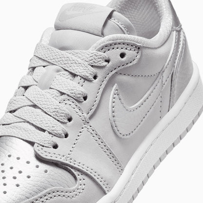 Kid's Air Jordan 1 Retro OG "Metallic Silver" Pre School