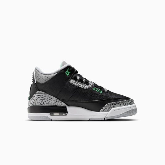 Kid's Air Jordan 3 Retro "Green Glow" Grade School