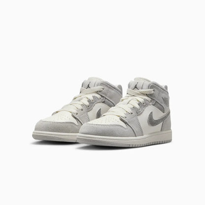 Kid's Jordan 1 Mid SE "Neutral Grey" Pre School