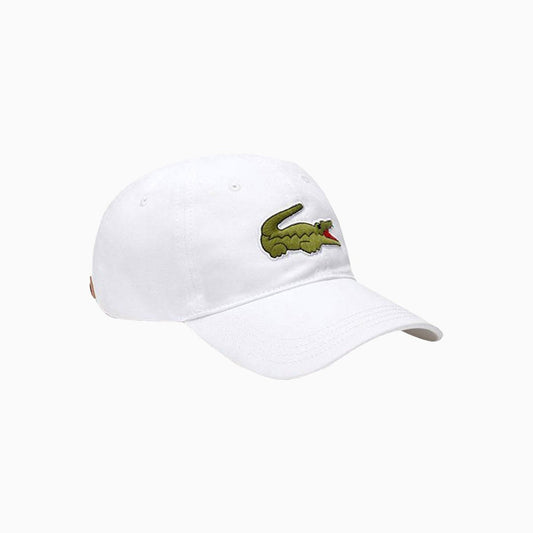 Contrast Strap And Oversized Crocodile Cotton Cap