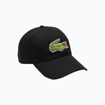 Contrast Strap And Oversized Crocodile Cotton Cap