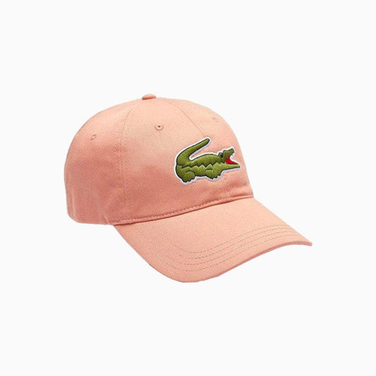 Contrast Strap And Oversized Crocodile Cotton Cap