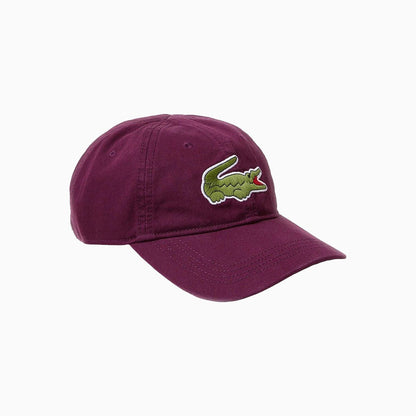 Contrast Strap And Oversized Crocodile Cotton Cap