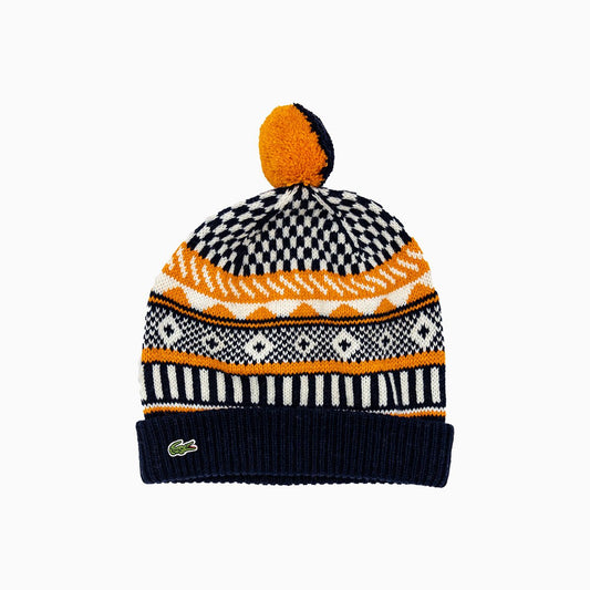 Fair Isle Knit Beanie Hat