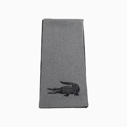 Intersia Crocodile Double Face Scarf