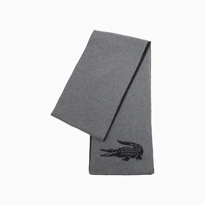 Intersia Crocodile Double Face Scarf