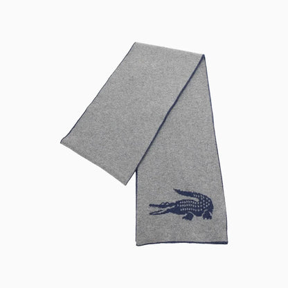 Intersia Crocodile Double Face Scarf
