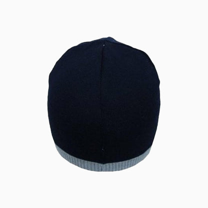 Jacquard Crocodile Wool Reversible Beanie Hat