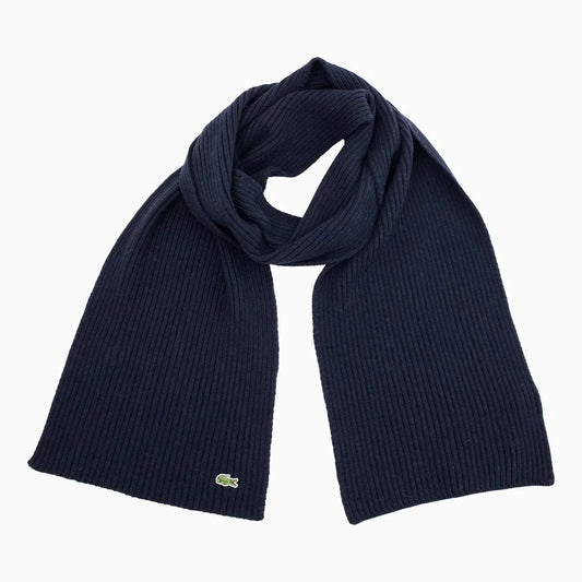 Ribbed Crocodile Wool Scarf