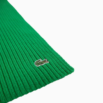 Ribbed Crocodile Wool Scarf