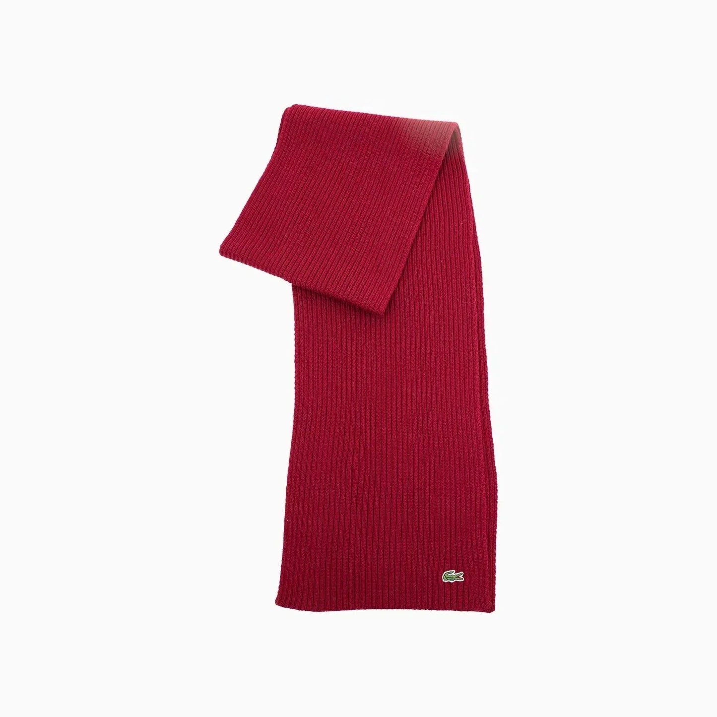 Ribbed Crocodile Wool Scarf