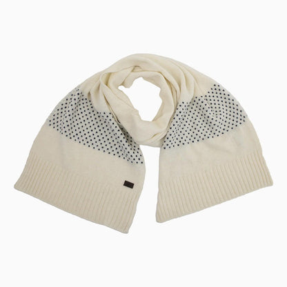 Ribbed Crocodile Wool Scarf