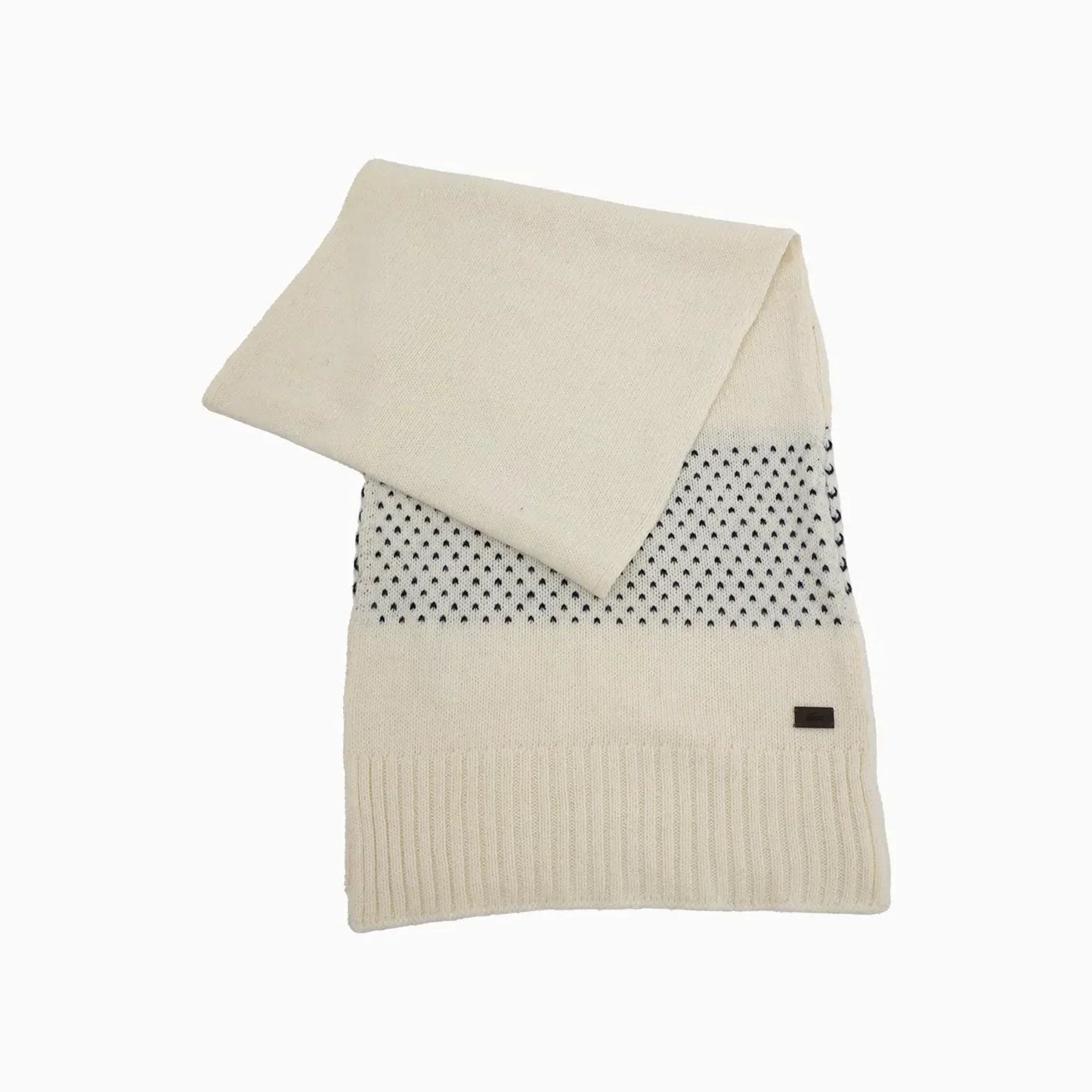 Ribbed Crocodile Wool Scarf