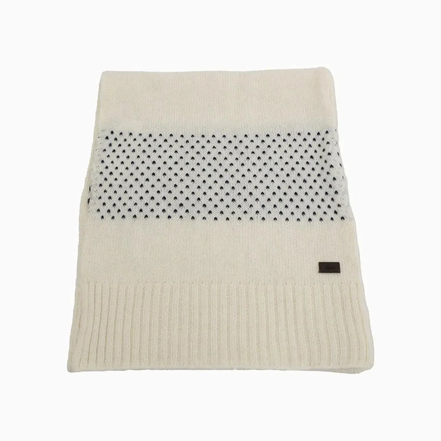 Ribbed Crocodile Wool Scarf