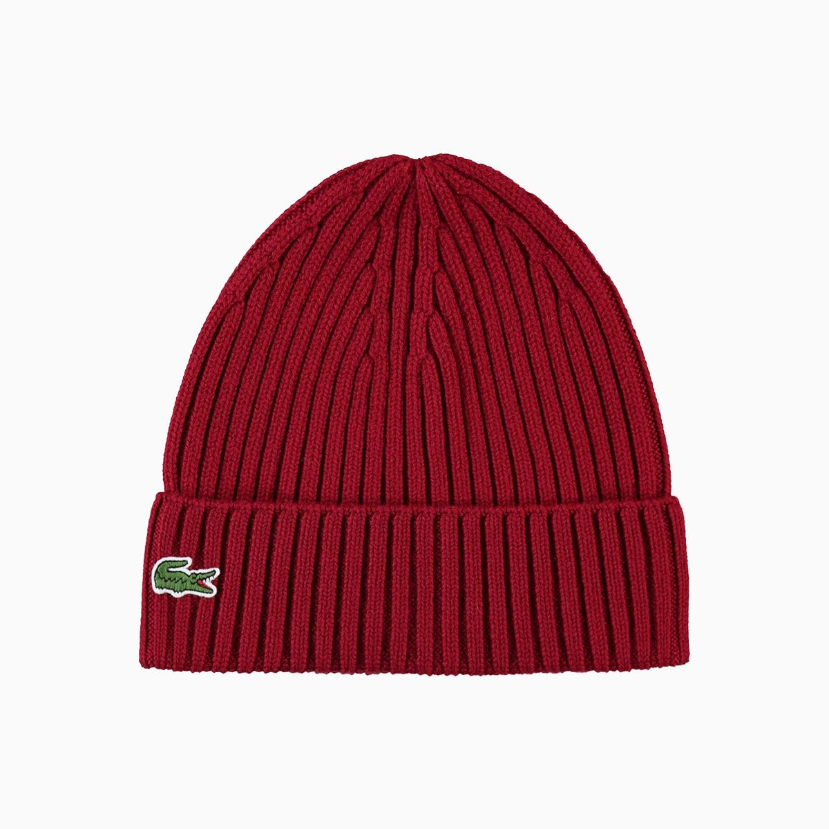 Ribbed Wool Beanie Hat