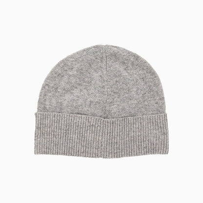 Ribbed Wool Knit Beanie Hat