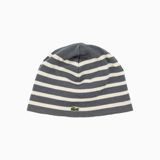 Ribbed Wool Reversible Beanie Hat
