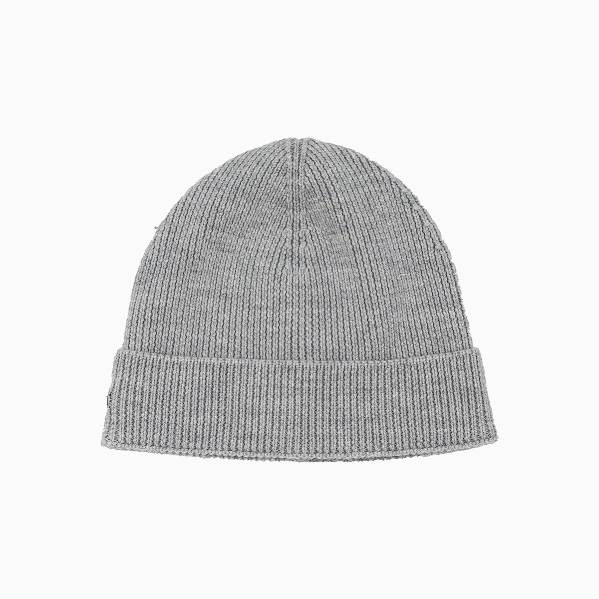 Ribbed Wool Turned Edge Beanie Hat