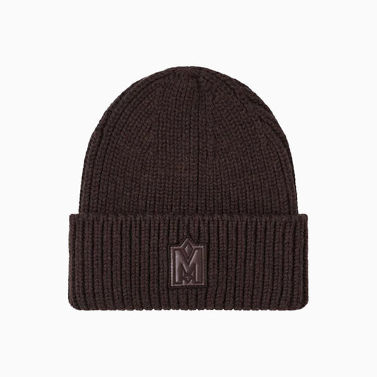JUDE-M Hand Knit Toque With Ribbed Cuff Beanie Hat