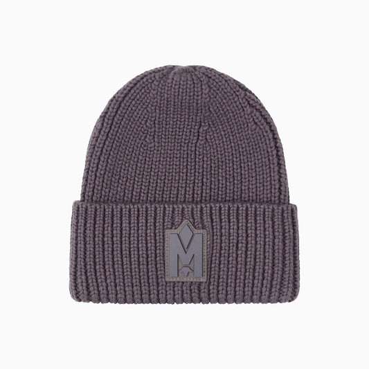 JUDE-MZ Hand Knit Toque With Ribbed Cuff Beanie Hat