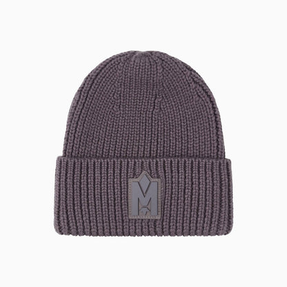JUDE-MZ Hand Knit Toque With Ribbed Cuff Beanie Hat