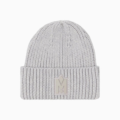 JUDE-MZ Hand Knit Toque With Ribbed Cuff Beanie Hat