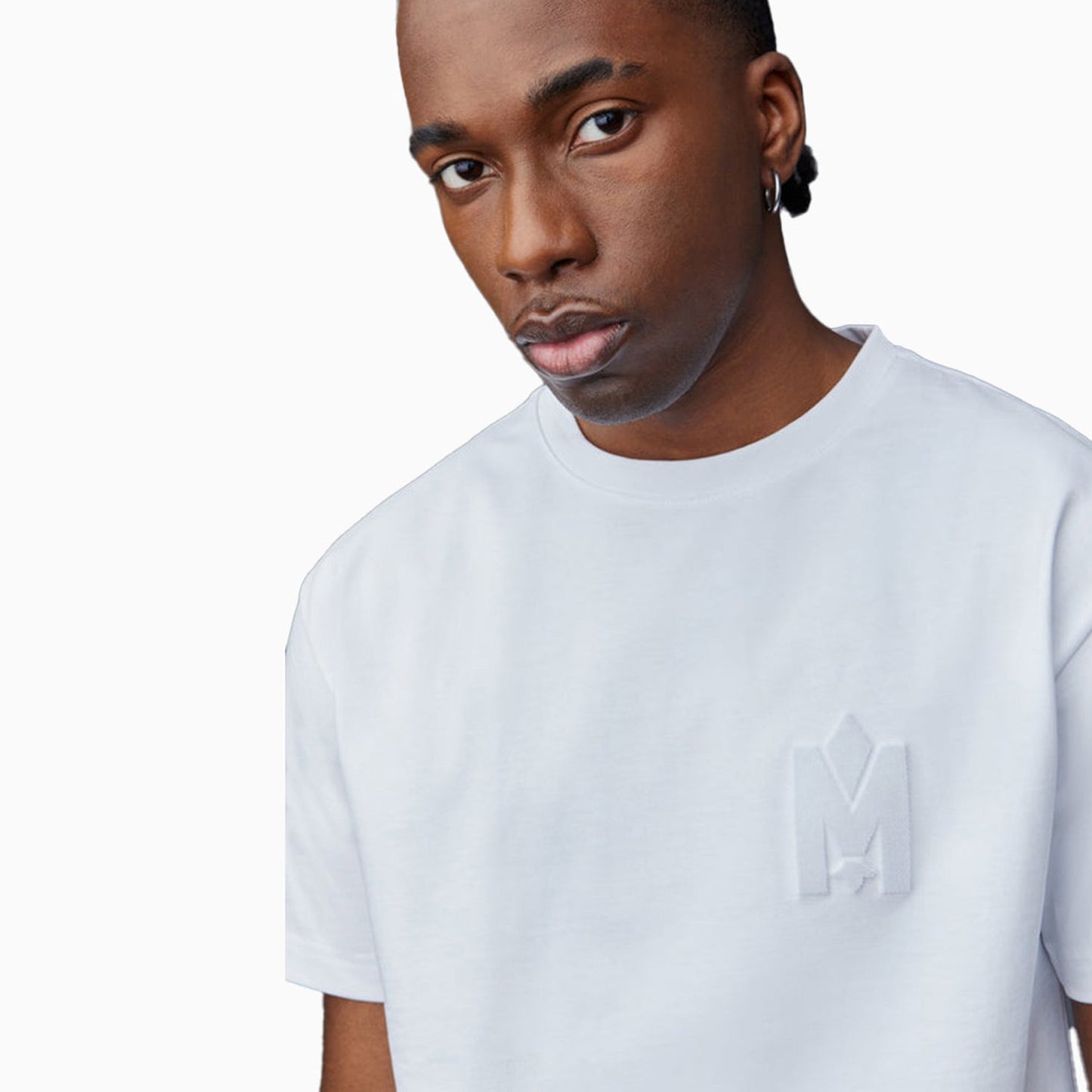 Men's Short Sleeve T-Shirt With Velvet Logo