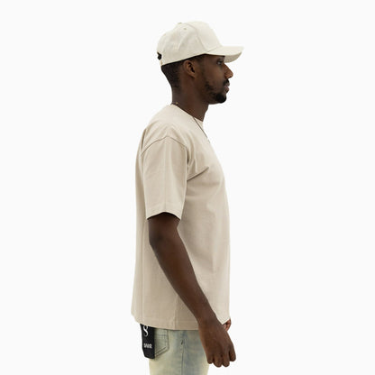 Men's Short Sleeve T-Shirt With Velvet Embroidery