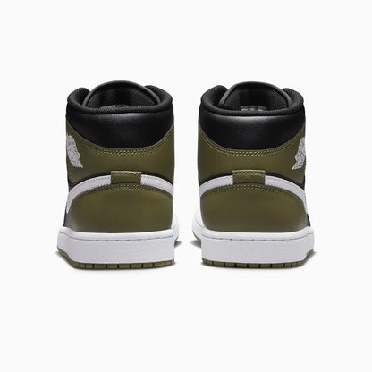 Men's Air Jordan 1 Mid "Black Medium Olive"