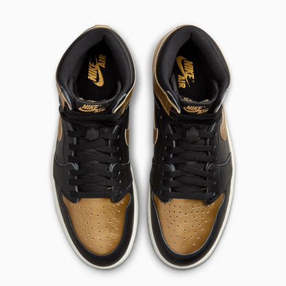 Men's Air Jordan 1 Retro High OG "Black Metallic Gold"