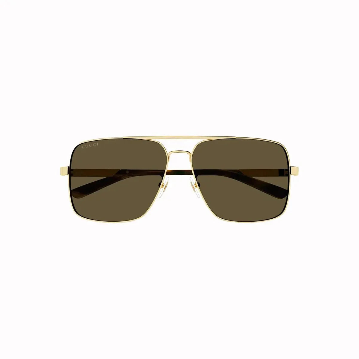 Men's Gucci Metal Gold Brown Sunglasses