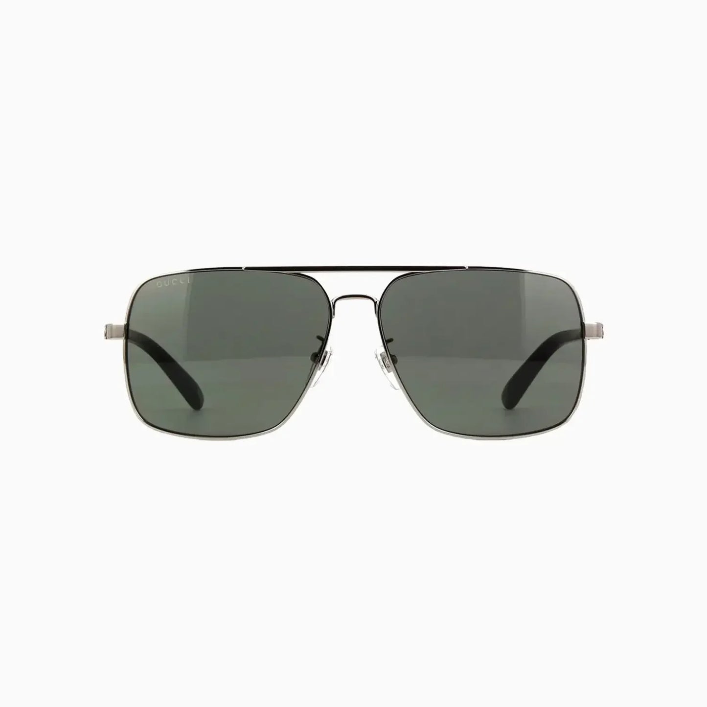 Men's Gucci Shiny Ruthenium with Black Metal Sunglasses