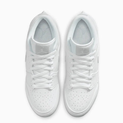 Men's Jordan 1 Low TD Football Cleat "White Grey Fog"