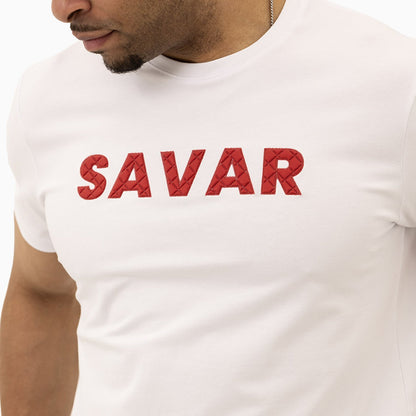 Men's Savar Bold Puff Print Short Sleeves T-Shirt