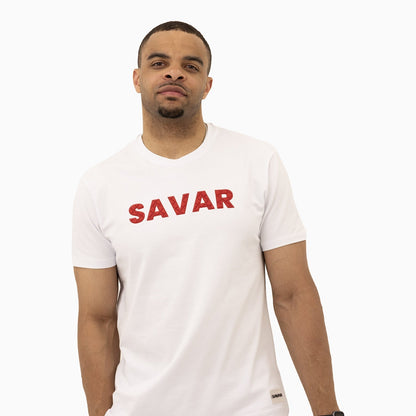 Men's Savar Bold Puff Print Short Sleeves T-Shirt