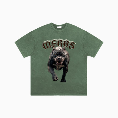 Men's Bull Dog Crew Neck T-Shirt