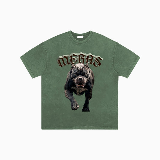 Men's Bull Dog Crew Neck T-Shirt