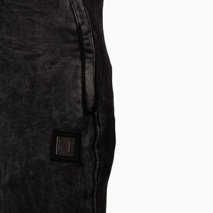 Men's Sportswear Washed Black Sweat Pant