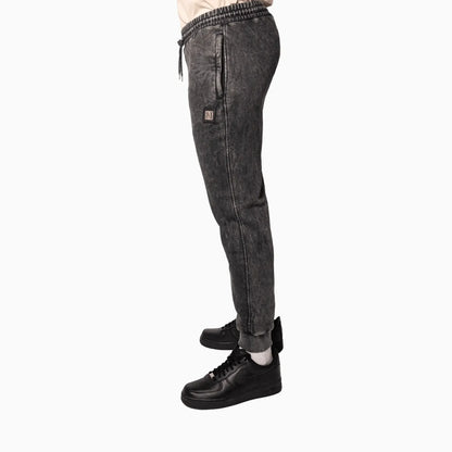 Men's Sportswear Washed Black Sweat Pant