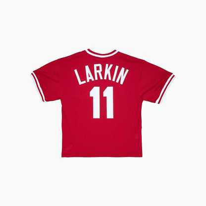 Authentic Jersey Cincinnati Reds 1990  Barry Larkin