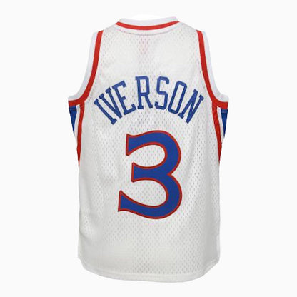 Kid's Swingman Allen Iverson Philadelphia 76Ers NBA 1996-97 Jersey