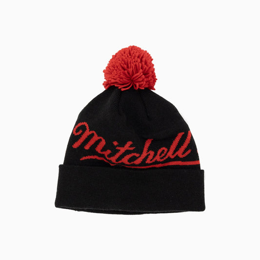 Mitchel & Ness Pom Beanie Knit Hat