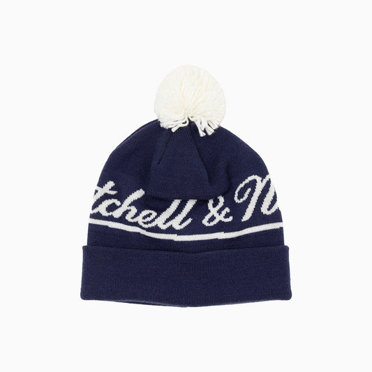 Mitchel & Ness Pom Beanie Knit Hat