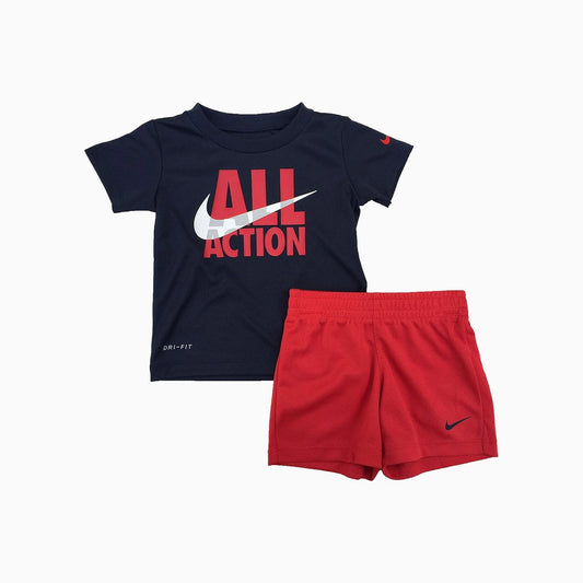 Kid's Dri-Fit T-Shirt and Shorts 2 Piece Set
